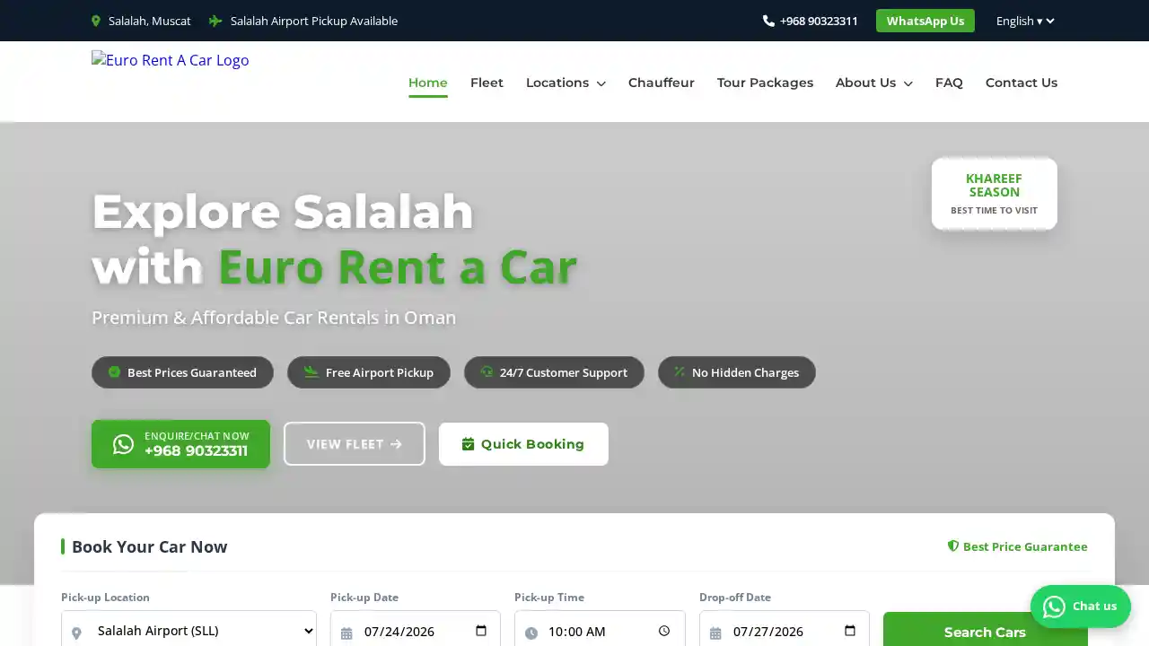 EuroCAR - Premium & Affordable Car Rentals in Oman